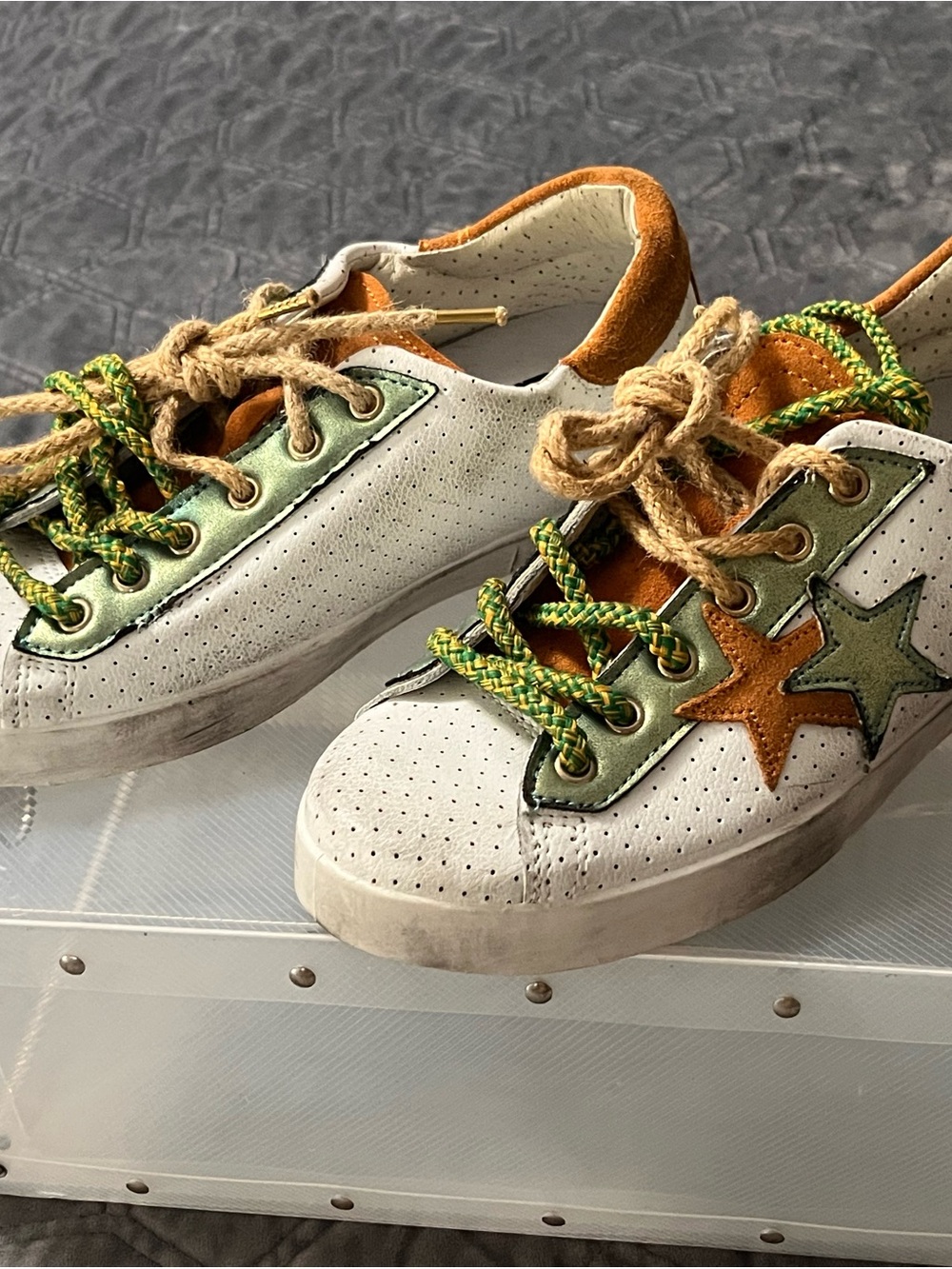 2 Stars leather shoes New in box Retail $165